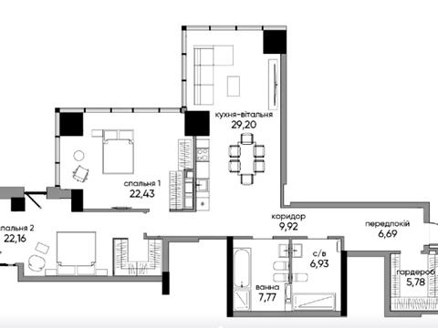 квартира по адресу Антоновича ул. (Горького), 136
