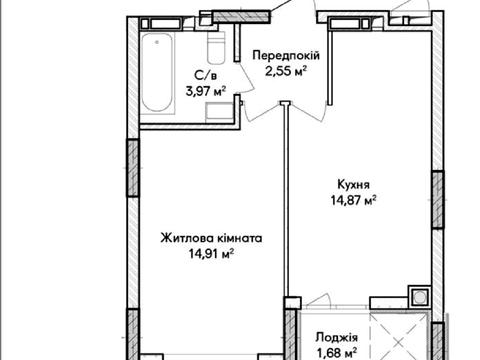 квартира за адресою Ольги Кобилянської вул. (Достоєвського), 1-В/25