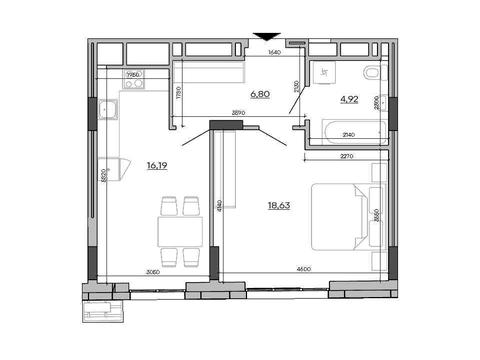 квартира по адресу Промышленная ул., 50/52