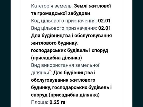 участок по адресу Центральна, 7