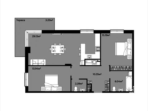 квартира за адресою Героїв Майдану вул., 1