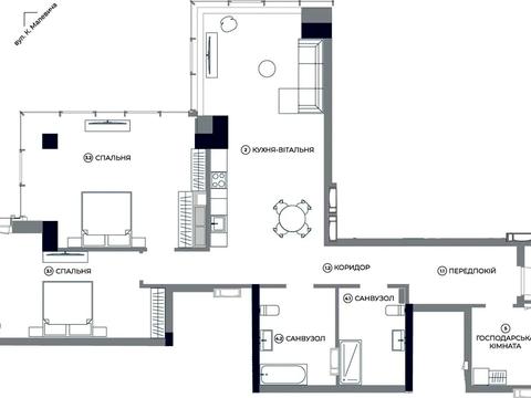 квартира за адресою Антоновича вул. (Горького), 136