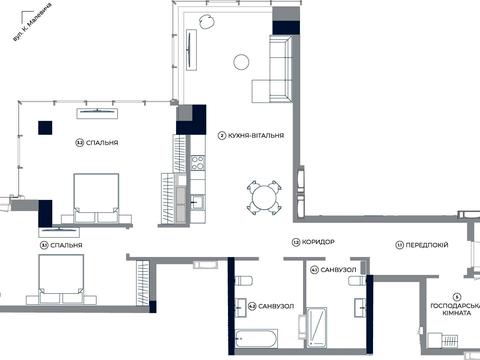 квартира за адресою Антоновича вул. (Горького), 136