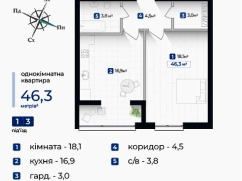 квартира по адресу Молодёжная ул., 53