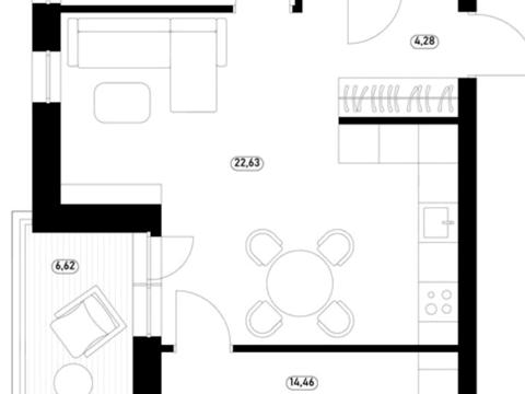 квартира по адресу Другетів ул., 96