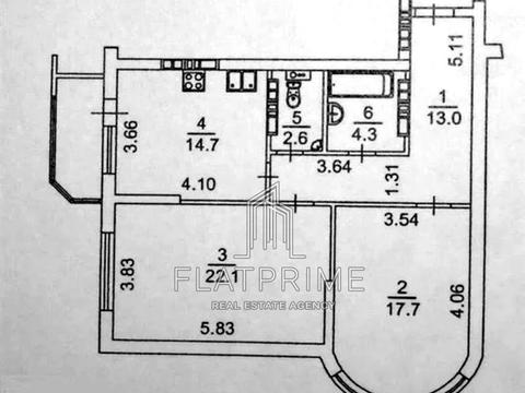 квартира по адресу Елизаветы Чавдар ул., 11