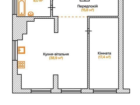 квартира за адресою Академіка Заболотного вул., 1-А