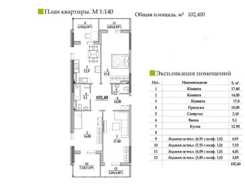 квартира за адресою Євгена Чикаленка вул., 93/1