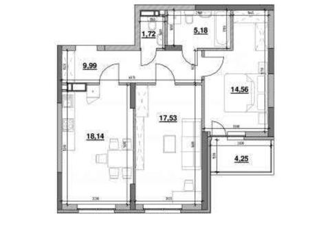 квартира за адресою Повітряних Сил просп. (Повітрофлотський), 56