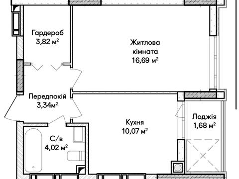 квартира по адресу Ольги Кобилянської ул. (Достоевского), 1-В/19