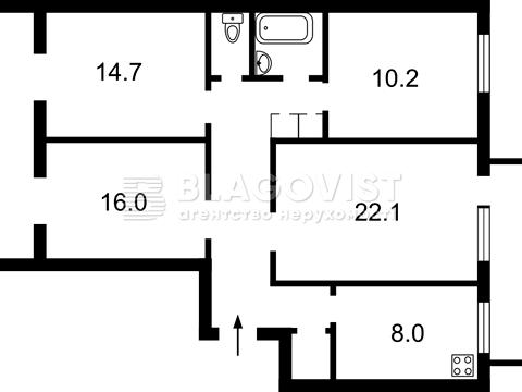 квартира за адресою Мирослава Поповича вул. (Семашка), 21