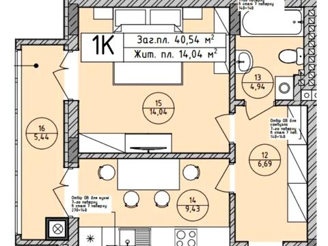 квартира по адресу Бережанская ул., 23