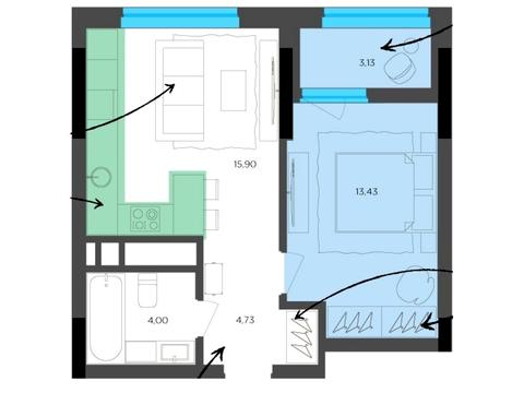 квартира по адресу Митрополита Василия Липковского ул. (Урицкого), 38