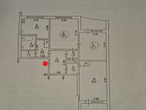квартира по адресу Валентиновская ул. (Блюхера), 46а к3