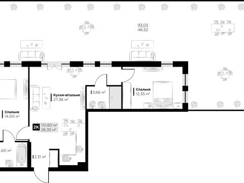 квартира по адресу Галицкая ул., 11