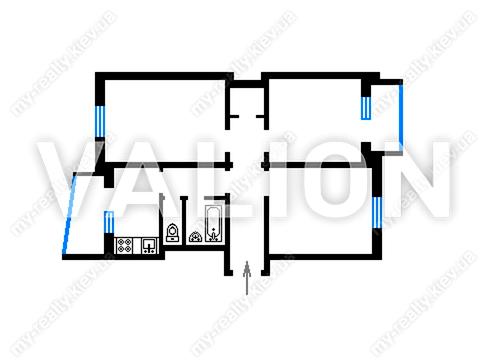квартира по адресу Патриарха Мстислава Скрипника ул., 15