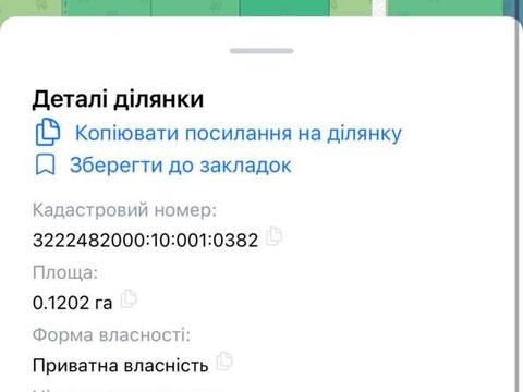 ділянка за адресою святощенську