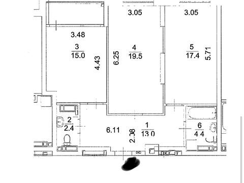 квартира за адресою Київ, Дніпровська набережна вул., 17-К