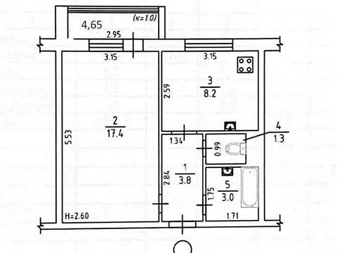 квартира по адресу Петра Григоренко просп., 38а