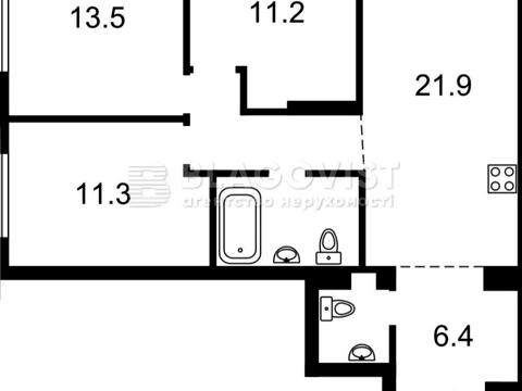 квартира по адресу Ивана Выговского ул. (Маршала Гречка), 10/10