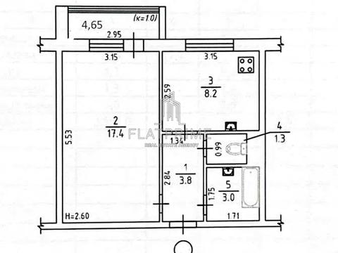квартира по адресу Петра Григоренко просп., 38а