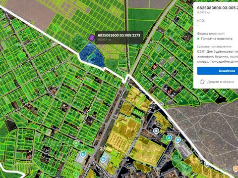 ділянка за адресою Партнерська, 15