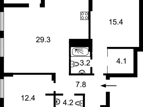 квартира за адресою Салютна вул., 2к9