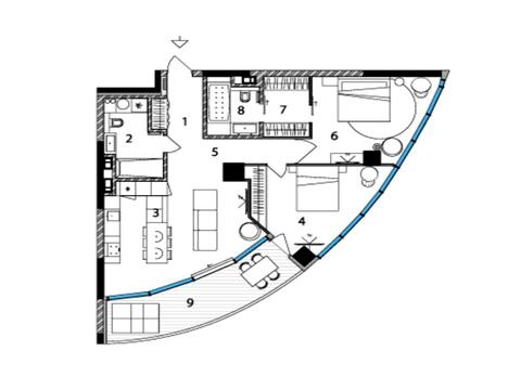 квартира по адресу Иоанна Павла II ул. (Лумумбы Патриса), 12