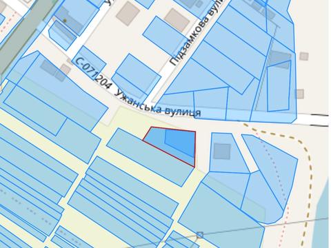 участок по адресу Ужанська