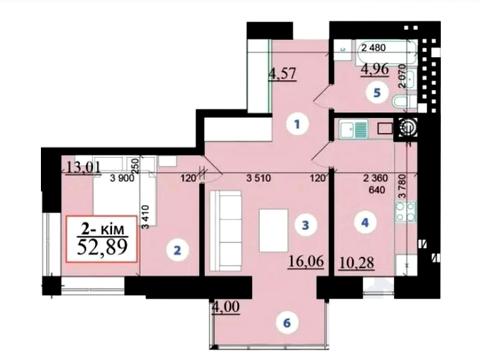 квартира за адресою Гетьмана Мазепи вул., 168Л