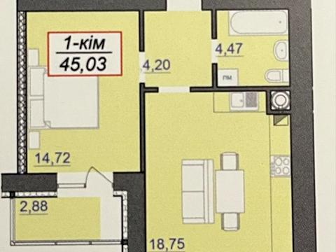 квартира по адресу Василия Симоненко ул., 23