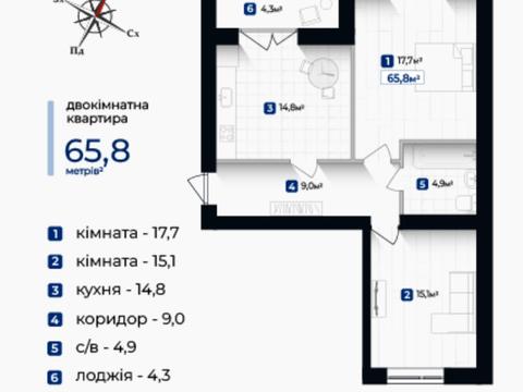 квартира по адресу Бастіонна ул., 7