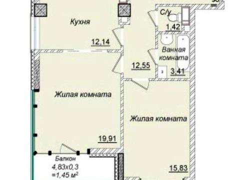 квартира по адресу Андрея Верхогляда ул. (Михайла Драгомирова), 11-В