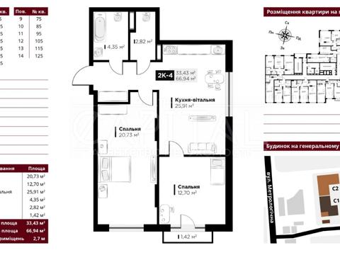 квартира за адресою Метрологічна вул., 15