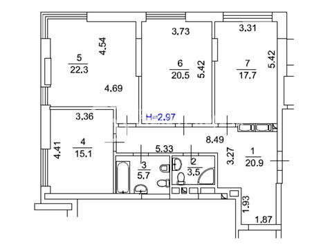 квартира по адресу Зверинецкая ул., 70-А