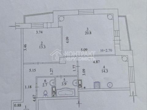 квартира по адресу Мирослава Мисли ул. (Целиноградская), 58б