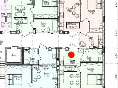 квартира по адресу Богомольца ул., 17