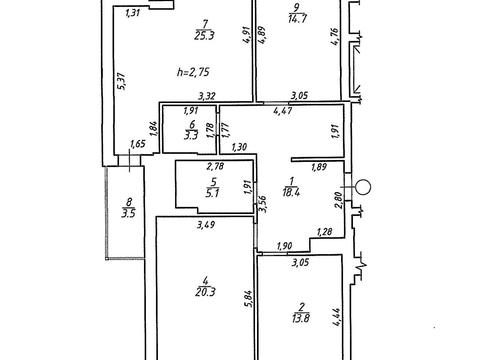 квартира по адресу Гетьмана Мазепы ул. (Топольная), 25-Д