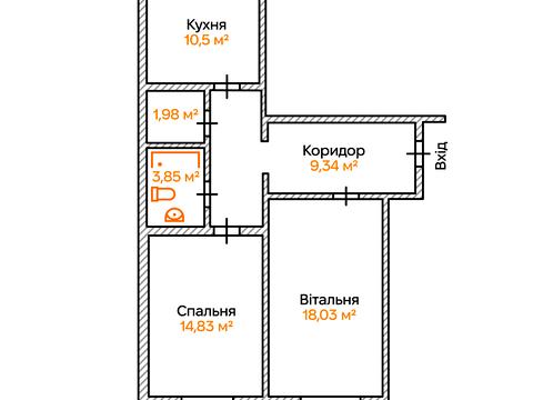 квартира за адресою Бориса Гмирі вул., 7-А