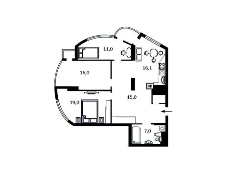 квартира за адресою Генерала Шаповала вул. (Механізаторів), 2-А