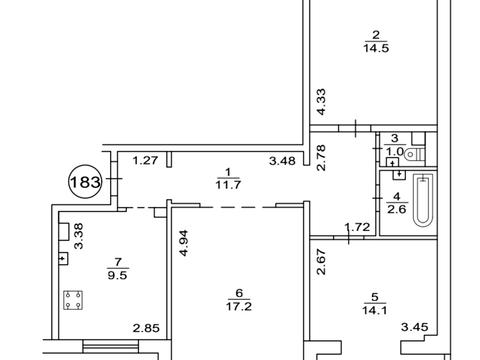 квартира по адресу Героев Днепра ул., 19