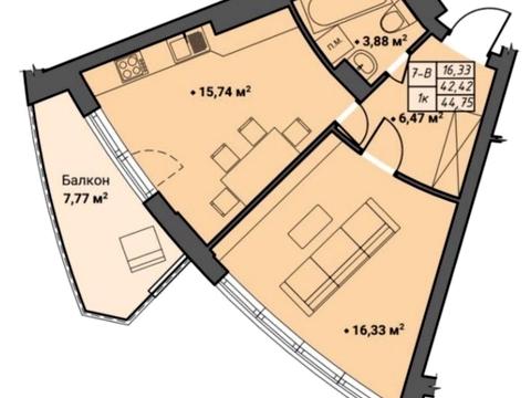 квартира по адресу Даниила Галицкого ул., (Будинок 4)