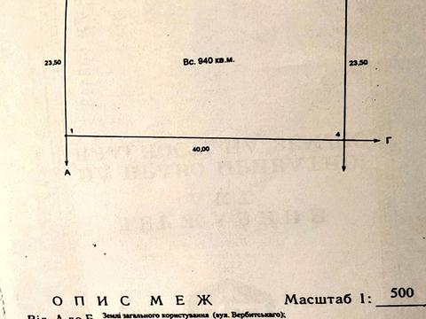 участок по адресу Вербицкого ул., 14
