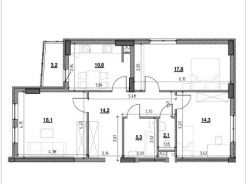 квартира по адресу Гетьмана Мазепы ул. (Топольная), 25-Д