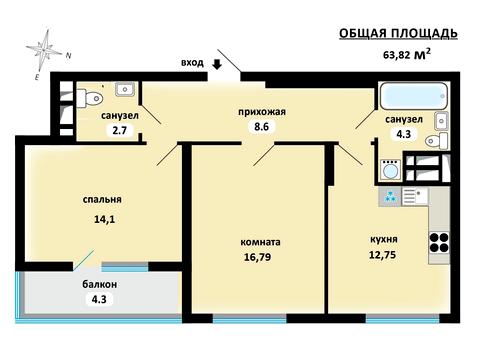 квартира по адресу Академика Заболотного ул., 15-В