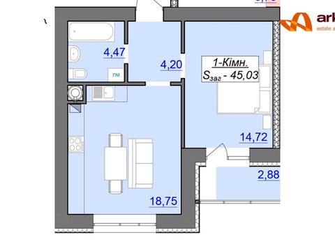 квартира по адресу Ключний пер., (Будинок 1)