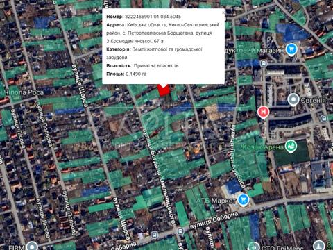 ділянка за адресою Леся Курбаса вул., 67а