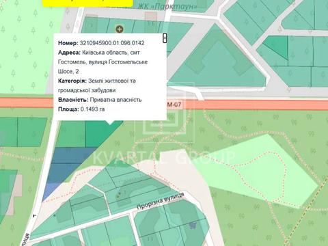 ділянка за адресою Гостомельське шосе