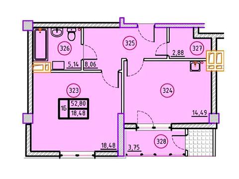 квартира по адресу Дмитрия Антоненко ул. (Минская), 50