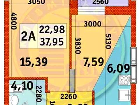 квартира по адресу Квітки Цісик ул. (Гамарника), 32